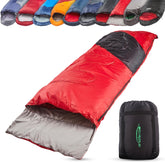 anaterra® Slaapzak Avontuur incl. draagtas - Koppelbaar - Dekenmodel - 3 seizoenen - Zomer - 210 x 70 cm
